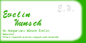 evelin wunsch business card