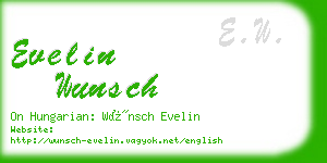 evelin wunsch business card
